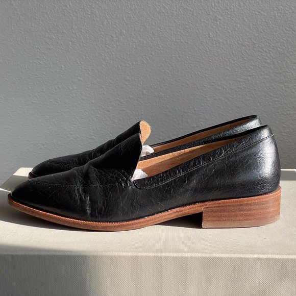 Madewell The Frances Loafer Women’s Size 6.5 Black Leather - Picture 6 of 8